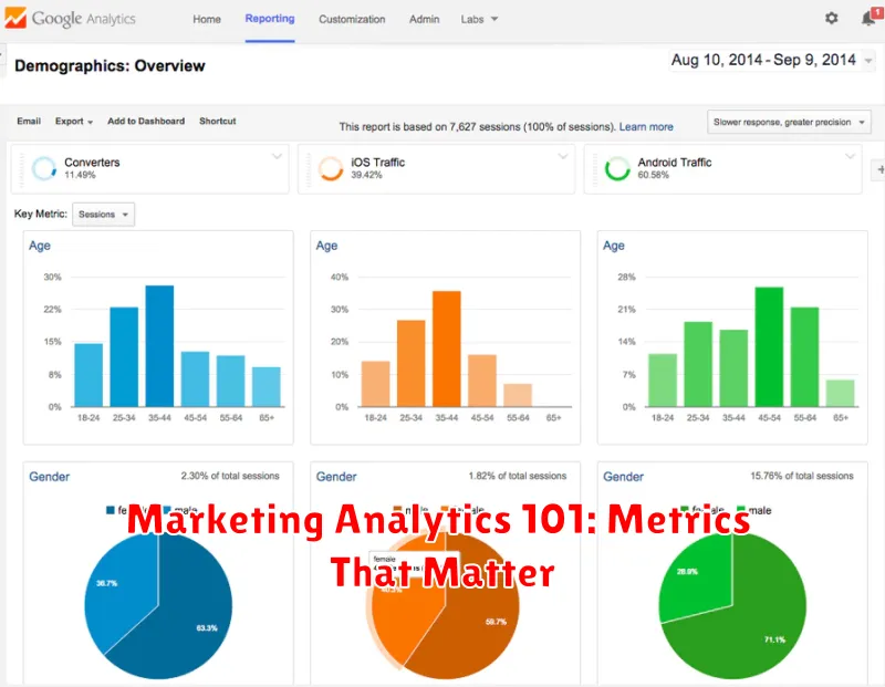 Marketing Analytics 101: Metrics That Matter